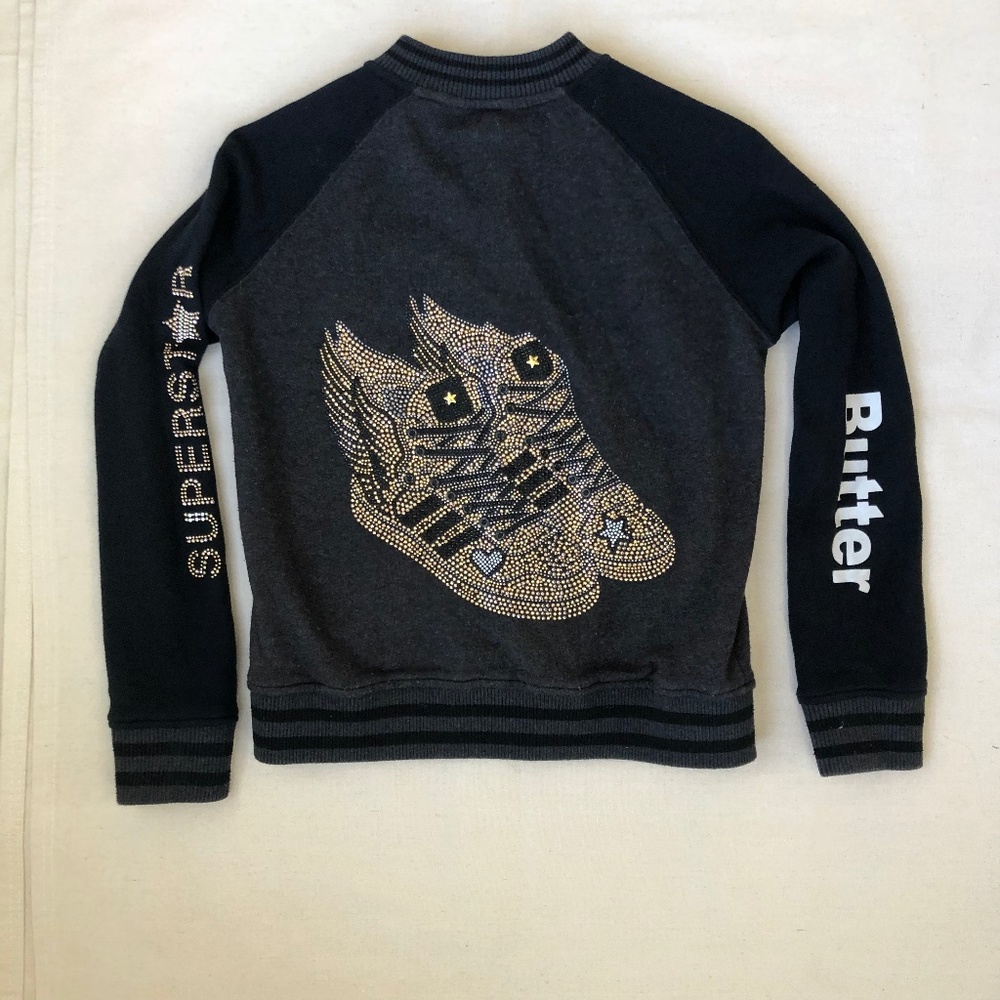 Girls’ Butter Varsity Jacket
